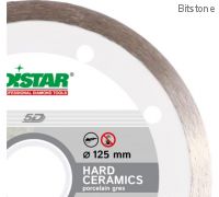 Диск алмазный сплошной DiStar Hard ceramics (керамогранит, керамик) 125мм/22,2