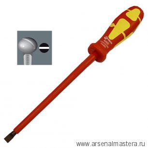 Отвертка диэлектрическая шлицевая Kraftform Classic 6,5 x 150 мм 016404 WERA WE-016404