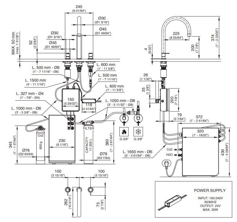 Кран для кухонной мойки Cea Design ETW 15 ФОТО