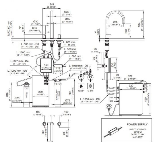 Кран для кухонной мойки Cea Design ETW 15 ФОТО