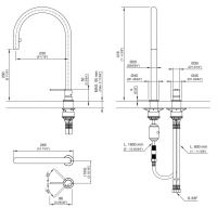 Смеситель для кухонной мойки Cea Design INV 47 схема 2