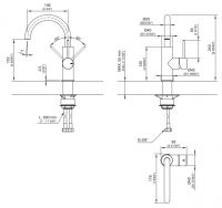 Смеситель для кухонной мойки Cea Design MIL 210 схема 2