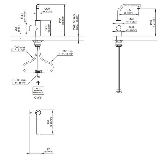 Кран для кухонной мойки Cea Design MIL 213 ФОТО