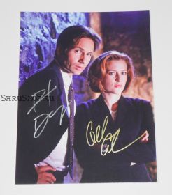 Автографы: Дэвид Духовны, Джиллиан Андерсон. Секретные материалы / The X Files