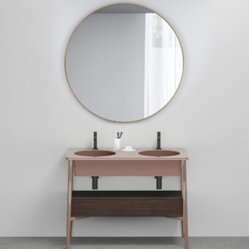 Изображение Двойная раковина на каркасе Cielo Catino Doppio c ящиком 110х58