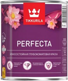 Краска для Стен и Потолков Tikkurila Perfecta 9л Износостойкая, Глубокоматовая / Тиккурила Перфекта