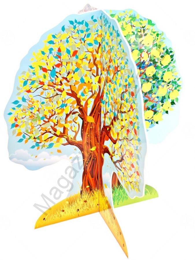 Театральная декорация "Яблоня" 4 сезона