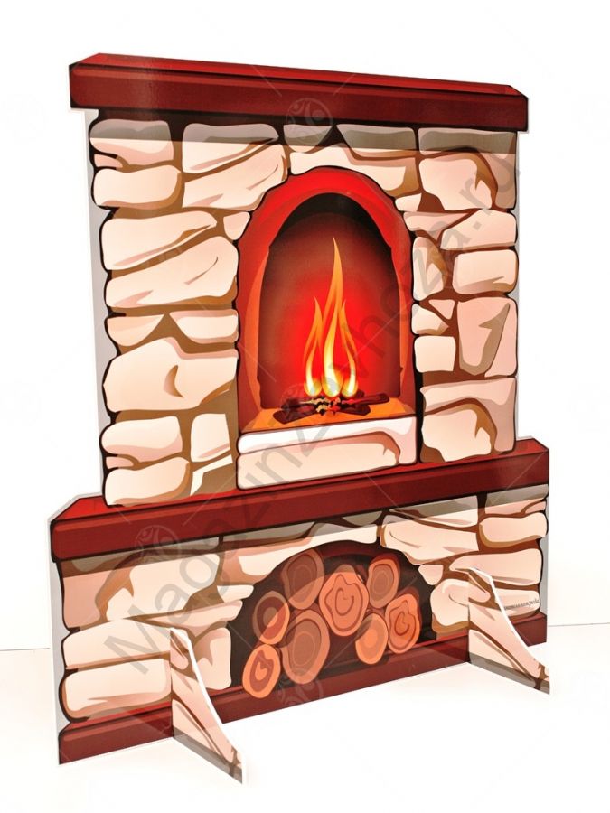 Театральная декорация "Камин/Русская печь"