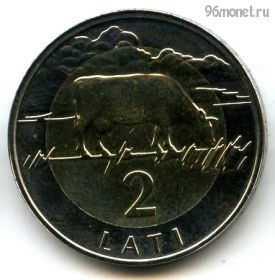 Латвия 2 лата 2003