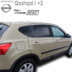 Дефлекторы Nissan Qashqai I +2 Heko арт 24274 - 5