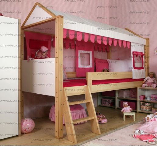 Кровать-чердак домик Fantasy №IR17