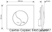 31180010 Клавиша Ying Yang для инсталляции Cersanit, белая