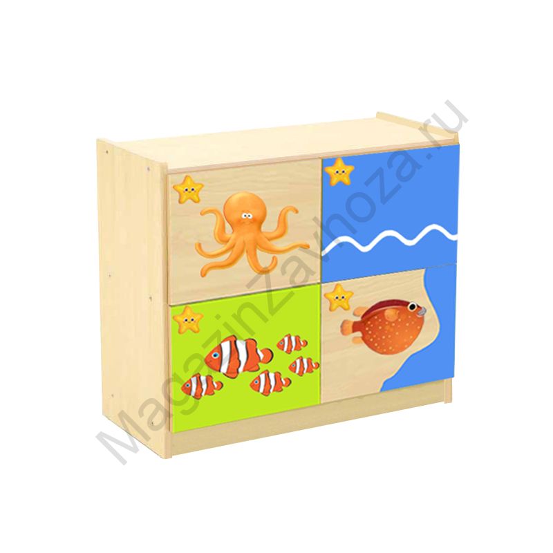 СТЕНКА ДЕТСКАЯ МОДЕЛЬ 8-9 С ДЕКОРАТИВНЫМИ НАКЛАДКАМИ - 2