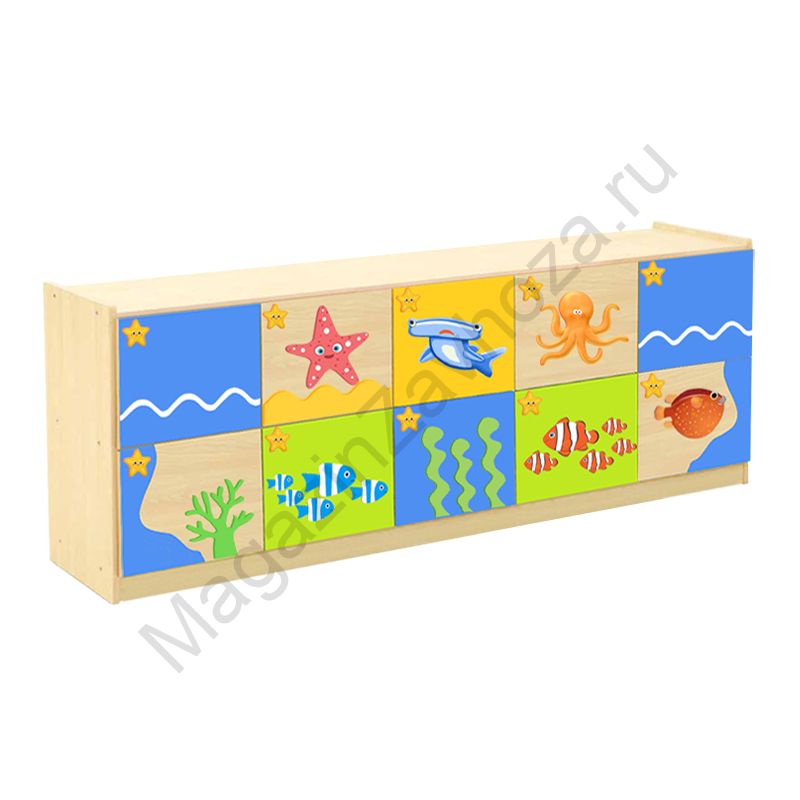 СТЕНКА ДЕТСКАЯ МОДЕЛЬ 8-15 С ДЕКОРАТИВНЫМИ НАКЛАДКАМИ - 2