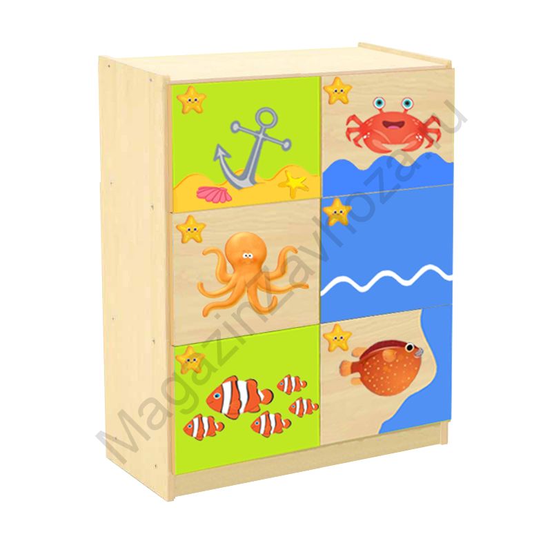 СТЕНКА ДЕТСКАЯ МОДЕЛЬ 8-24 С ДЕКОРАТИВНЫМИ НАКЛАДКАМИ - 2