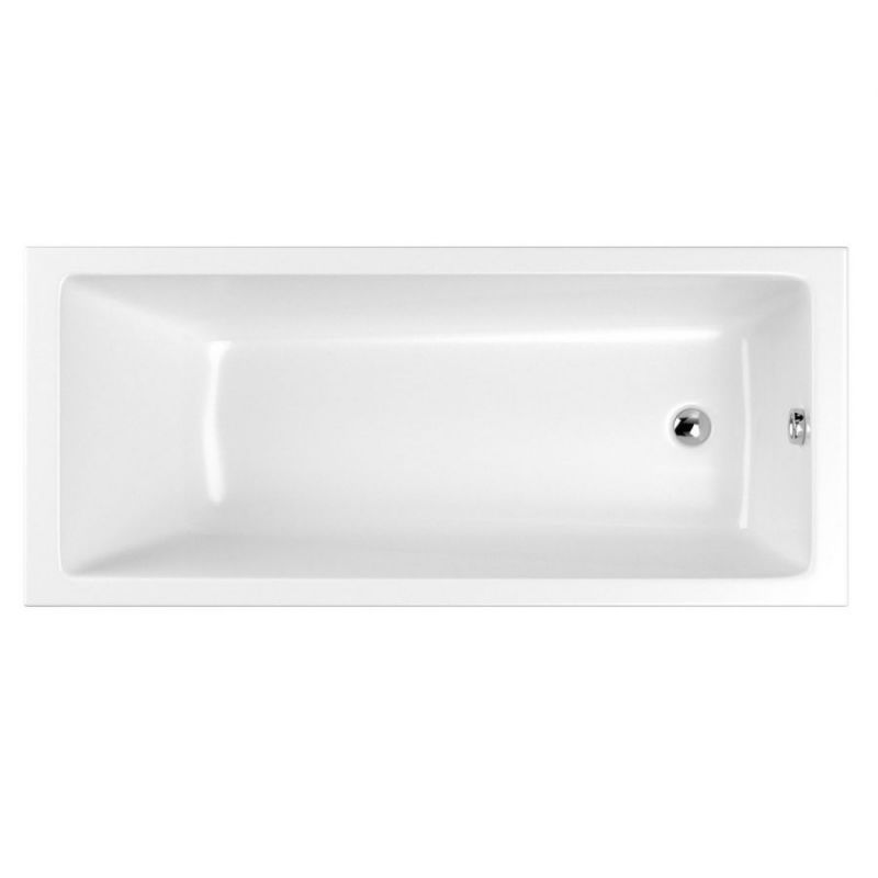 Акриловая прямоугольная ванна WHITECROSS Wave Slim 180x80, 0111.180080.100