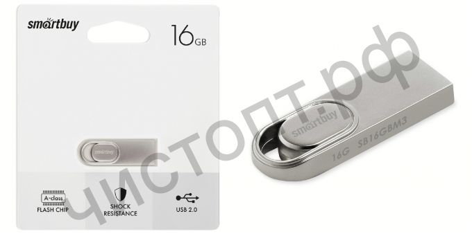 флэш-карта Smartbuy 16GB M3 Metal
