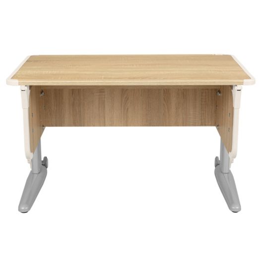 ДСУТ43-2-1 Растущая парта-трансформер одноместная (ЛДСП дуб, опора серый)