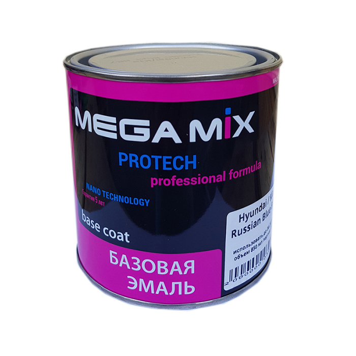 MegaMix Эмаль металлик, BR7 Huyndai / Kia Russian Blue, объем 850мл.