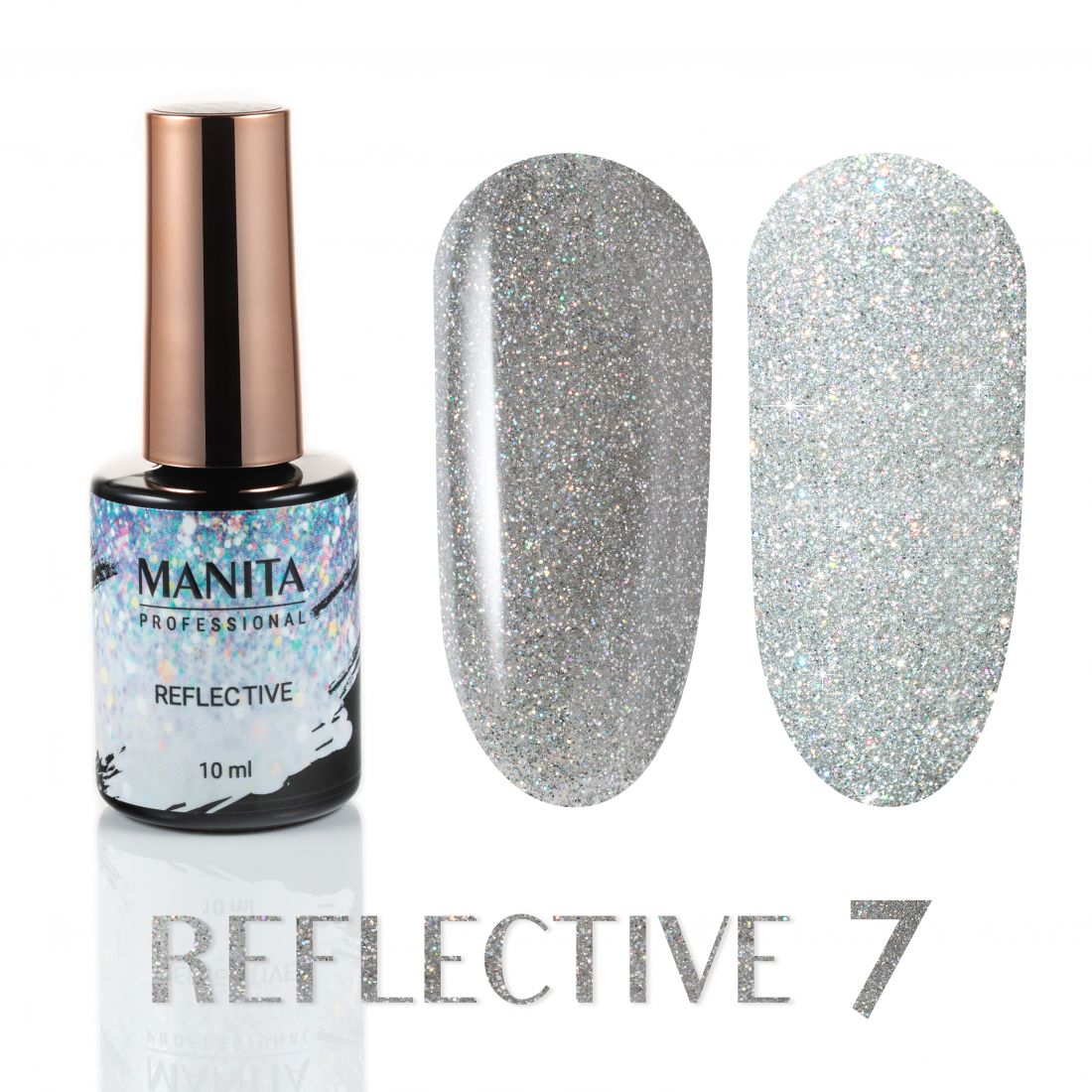 Гель лак MANITA PROFESSIONAL "REFLECTIVE" светоотражающий №07 (10 мл)