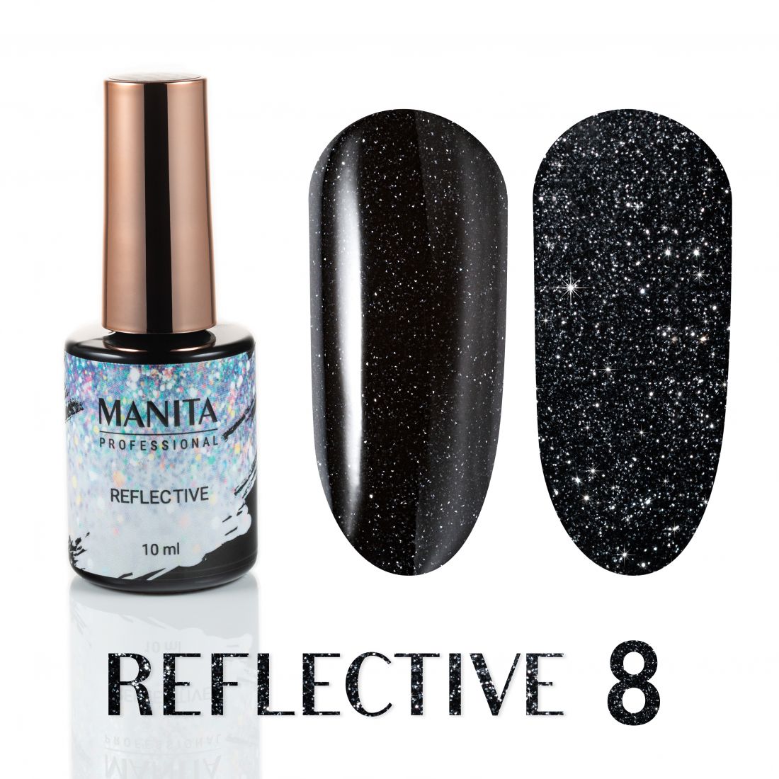 Гель лак MANITA PROFESSIONAL "REFLECTIVE" светоотражающий №08 (10 мл)