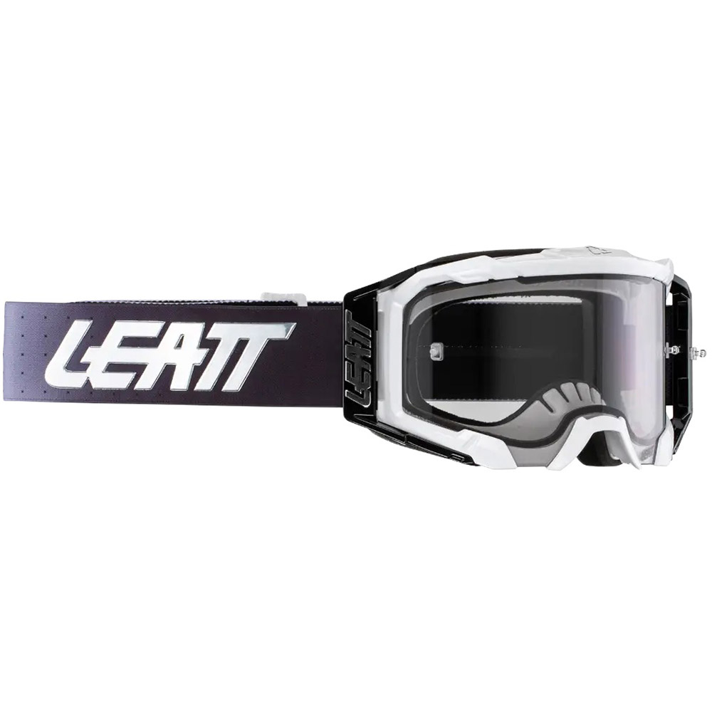 Leatt Velocity 5.5 White Light Grey 58% (2025) очки для мотокросса и эндуро