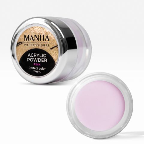 Акриловая пудра MANITA PROFESSIONAL мелкодисперсная "PINK" (15 г)