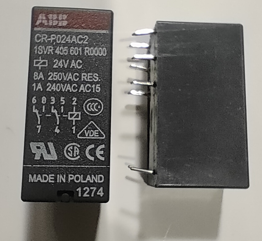 Реле ABB CR-P024AC2 24B AC 2ПК (8А)