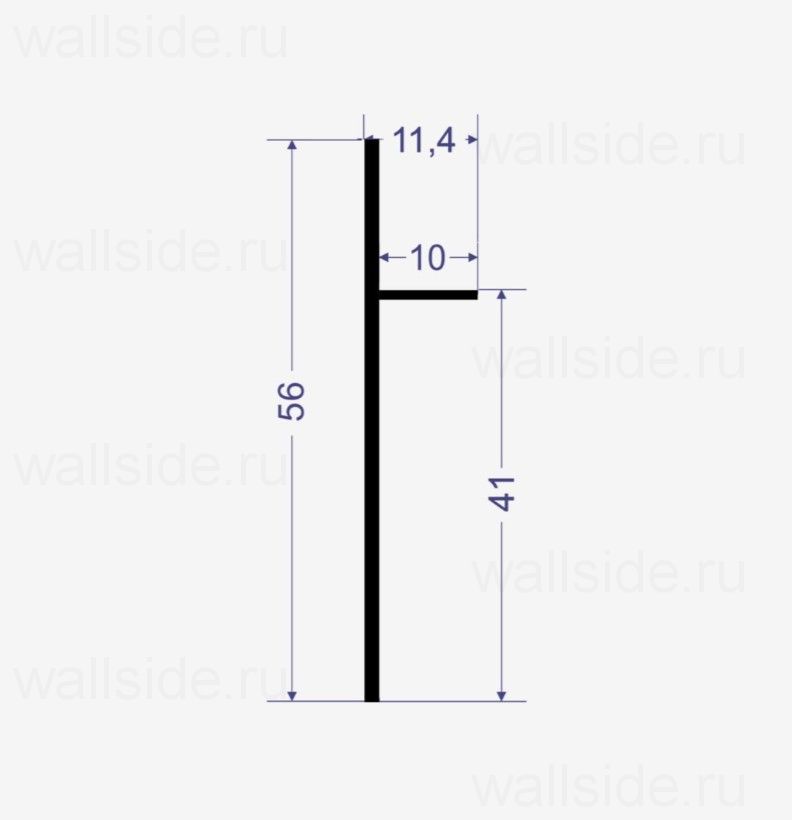 Теневой плинтус Line Art SC 7429 чёрный