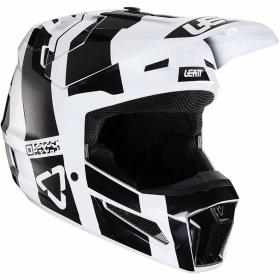 Leatt Moto 3.5 Junior V24 Black/White (2024) детский шлем внедорожный