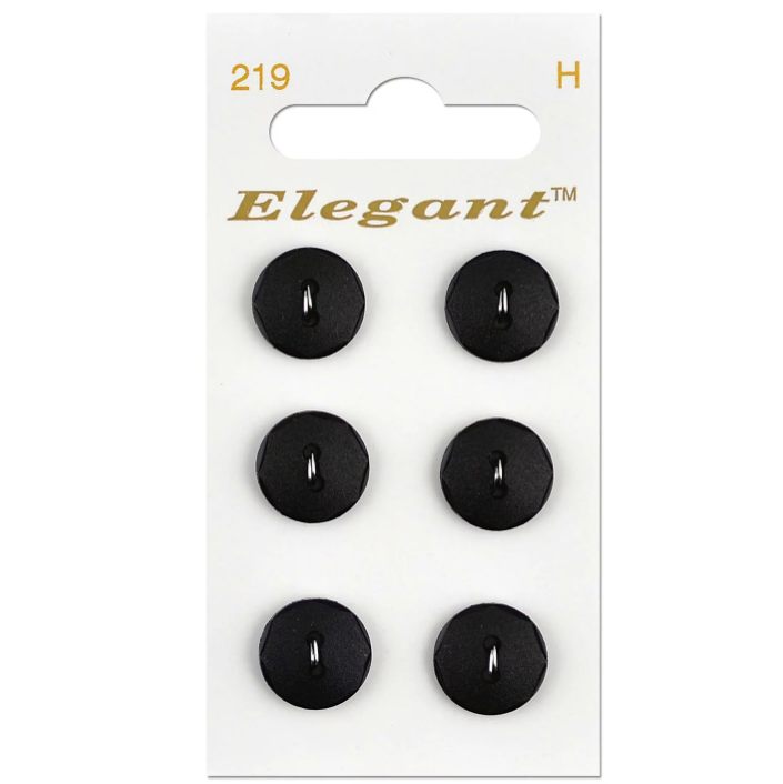 Пуговицы ELEGANT BLUMENTHAL LANSING 12 мм цвет черный Италия (565100219)