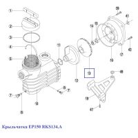 Крыльчатка насоса Hayward EP150, KNG150 - RKS 134.A/RBH0007.09R/RPUM0013.09R