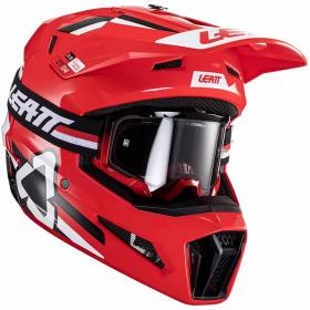 Leatt Kit Moto 3.5 V24 Red шлем для мотокроса + очки Leatt Velocity 4.5