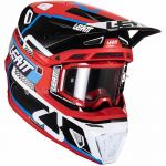 Leatt Kit Moto 8.5 V24 Red шлем + очки Leatt Velocity 5.5