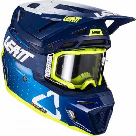 Leatt Kit Moto 8.5 Composite Blue шлем + очки Leatt Velocity 5.5 (2024)