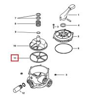 Уплотнительное кольцо клапана 6-ти поз.вентиля 2" Hayward (SPX0715D)