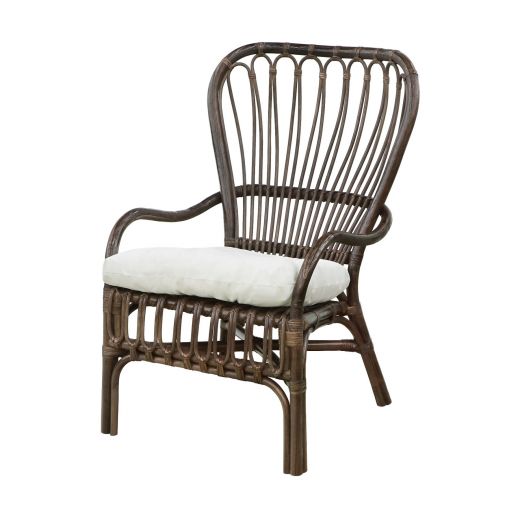 Стул Rattan grand bali с подушкой dark brown