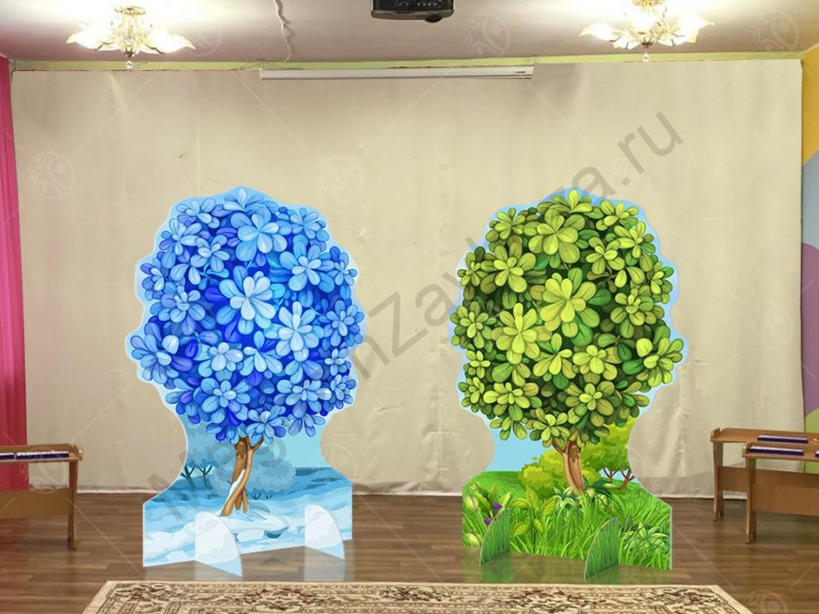 Театральная декорация "Сказочное дерево" (лето-зима)