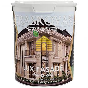 Краска фасадная Kraskovar LUX FASADE высокоукрывистая, сверхпрочная