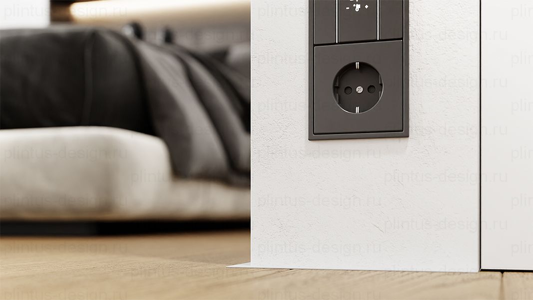 Микроплинтус ФЕСО 11 мм Телегрей 4 RAL 7047