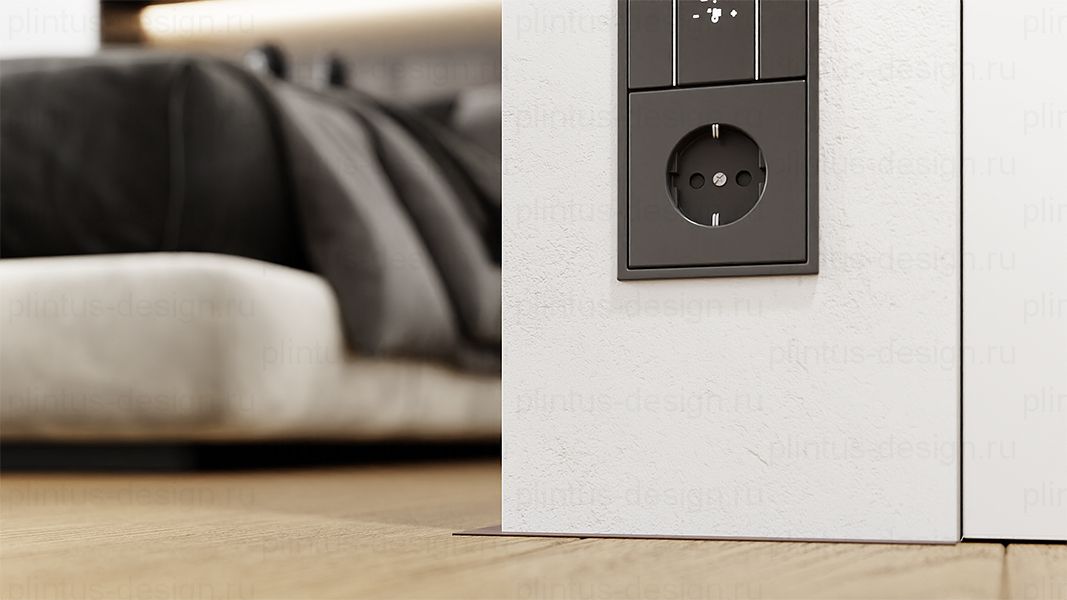 Микроплинтус ФЕСО 11 мм Шоколадно-коричневый RAL 8017