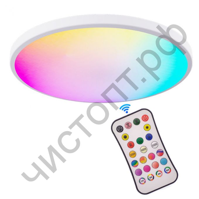 Потолоч светильник 30см светодиод RGB (24Вт, 2700-6500К, 220В) OG-LDP31