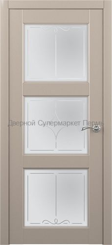 Винил Эрмитаж-3 СТЕКЛО с алмазной гравировкой ГАЛЕРЕЯ Белый, Платина, Ваниль, Серый