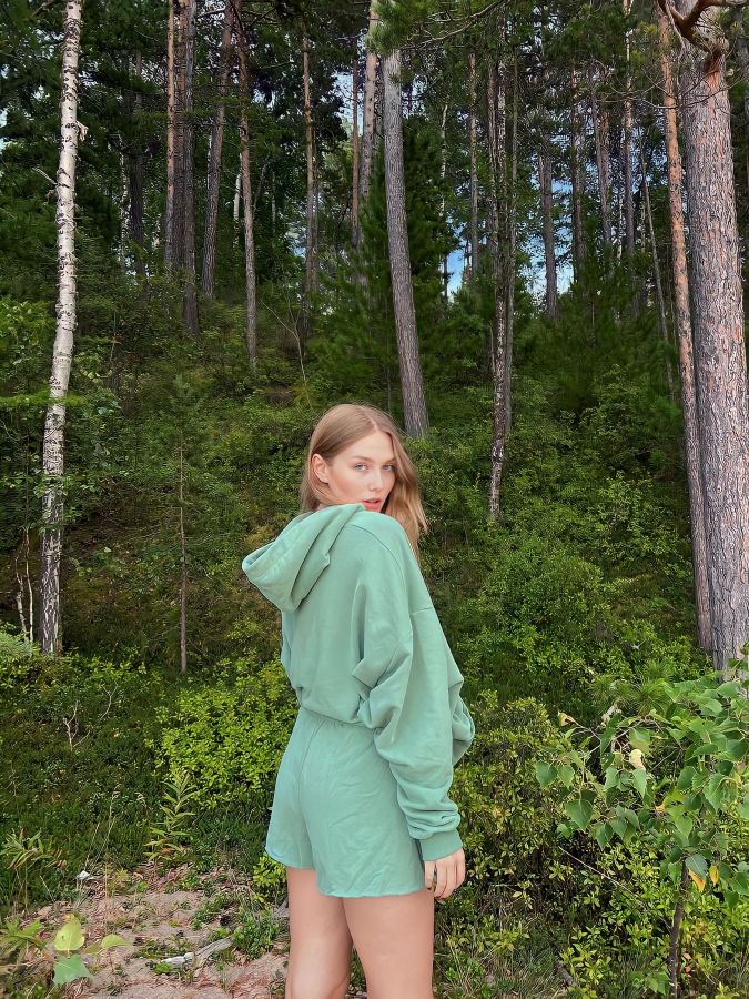 Худи оверсайз полынь