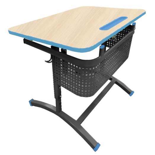 ЛСОШ-17 Стол ученический 1-местный регулируемый по высоте и наклону столешницы (ЛДСП Дуб)