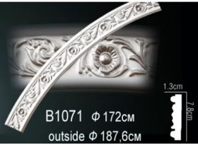 Молдинг Круговой Perfect B1071 Д188xШ1.3xВ7.8 см /Перфект.