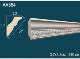 Карниз Потолочный Perfect AA354F Гибкий Д240xШ3.3xВ3.7 см /Перфект.