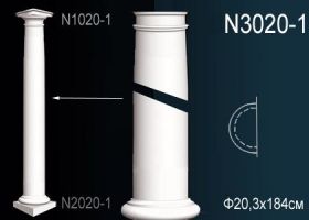 Ствол Полуколонны Perfect N3020-1 184x20.3 см /Перфект.