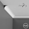 Карниз Гибкий Orac Decor CX109F Д200xШ4.4xВ4.4 см Лепнина из Дюрополимера / Орак Декор.