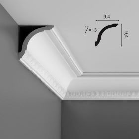 Карниз с Орнаментом Orac Decor CX128 Д200xШ9.4xВ9.4 см Лепнина из Дюрополимера / Орак Декор.